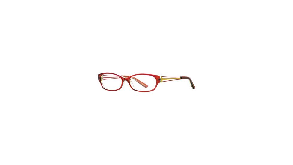 Michael Stars MS Casual Chic SEMS CASU00 Eyeglass Frames - Plum Stain SEMS CASU005235 RD