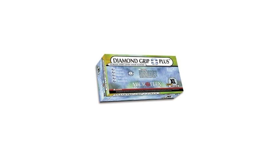 Microflex Diamond Grip Plus Latex Gloves, Microflex DGP-350-M