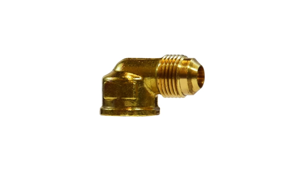 Midland Metal Sae 45 Degree Flare 90 Degree Female Elbow Male Flare x Female Nptf 3/8in x 3/4in., Pack of 5, 10-322