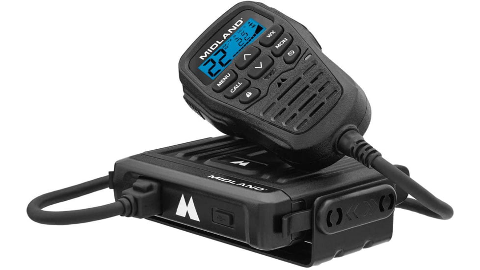 Midland Mirco Mobile 2 - Way Radio, Controll Mic, 15 Watt, 142 Priv Codes, 8 GMRS Repeater CH, Weath Alert, Mag Mount Antenna, MXT275