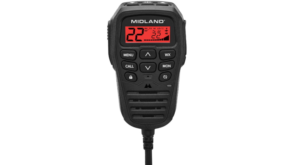 Midland Mirco Mobile 2 - Way Radio, Controll Mic, 15 Watt, 142 Priv Codes, 8 GMRS Repeater CH, Weath Alert, Mag Mount Antenna, MXT275