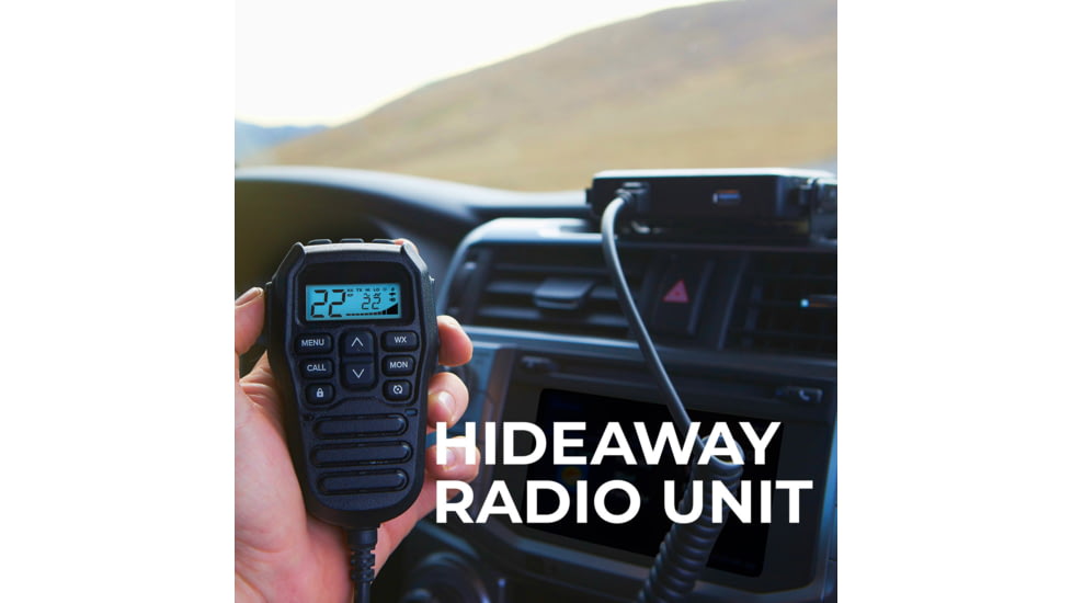 Midland Mirco Mobile 2 - Way Radio, Controll Mic, 15 Watt, 142 Priv Codes, 8 GMRS Repeater CH, Weath Alert, Mag Mount Antenna, MXT275
