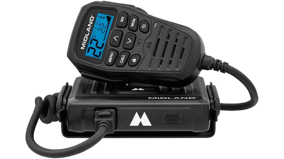 Midland Radio MXT275 MicroMobile GMRS 15-Watt Two-Way Radio, Black, MXT275