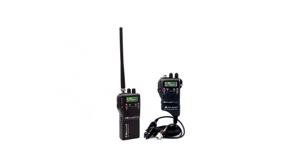 Midland Radio 40 Ch Hand-Held Mobile CB Radio, Auto Adapter 193675