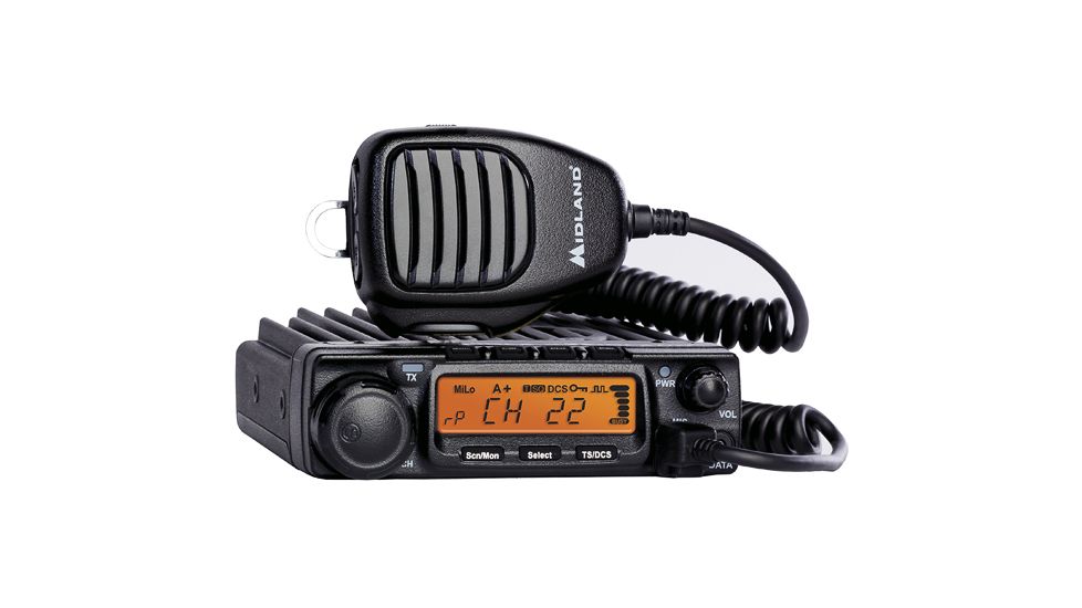 Midland Radio 40 Watt  Micro Mobile GMRS Radio, Black MXT400