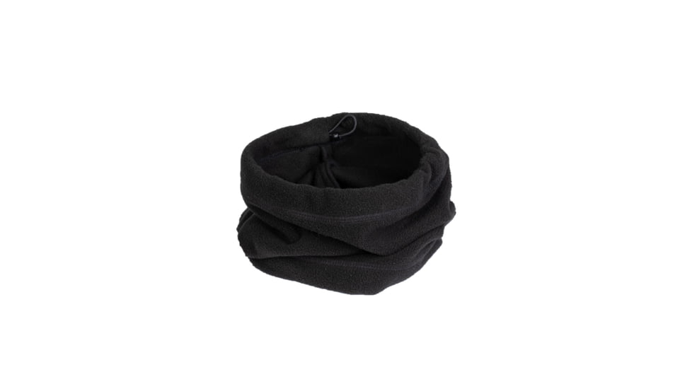 MIL-TEC Fleece Neck Warmer - Unisex, 100% Polyester, Black, OSFM, 12623002