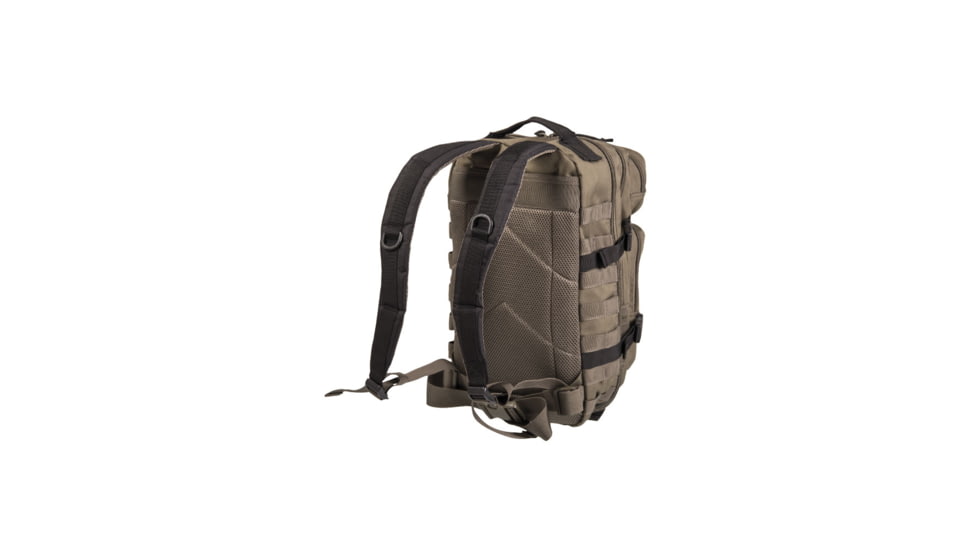 MIL-TEC Ranger Assault Pack, 100% Polyester, Polyvinylchloride coated, Green/Black, 20L, 14002101