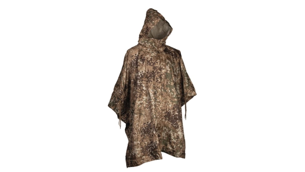MIL-TEC Ripstop Wet Weather Poncho, Arid/Fleck, One Size, 10630055