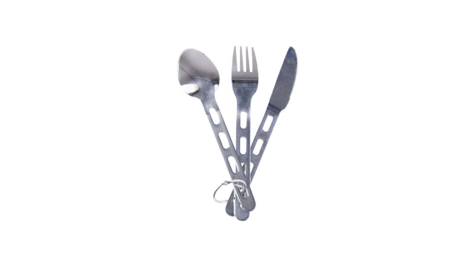 MIL-TEC 3-Piece Stainless Steel Light Weight Eating Utensil