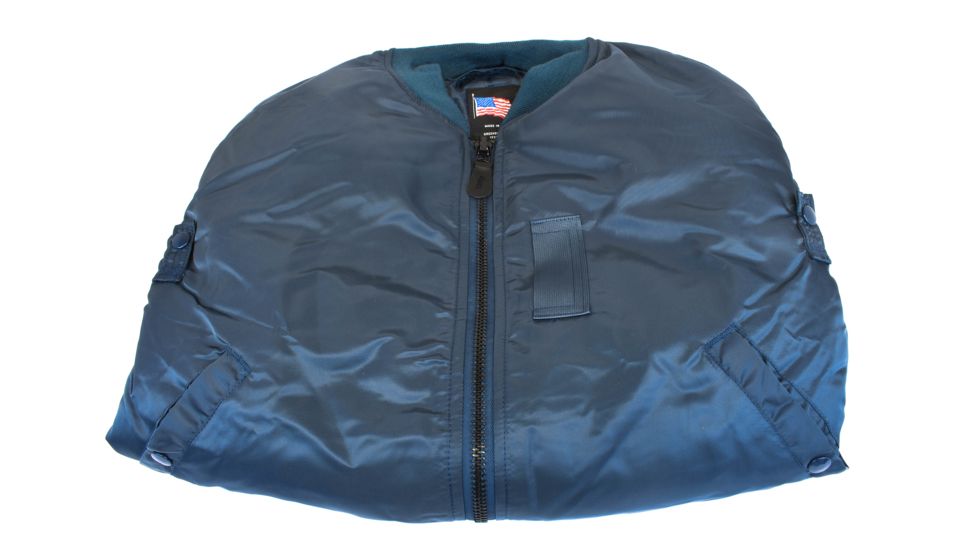 Military Surplus Vintage Ma-1 Flight Jacket, Navy, Large, J6621NL