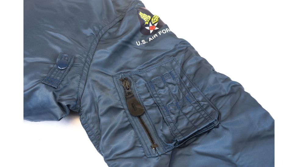 Military Surplus Vintage Ma-1 Flight Jacket, Navy, Large, J6621NL