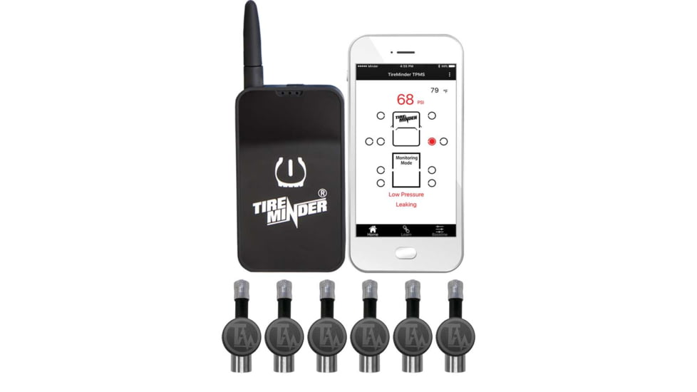 Minder Research Tireminder Smart Tpms w/ 6 Flow Through Transmitters, TM22160