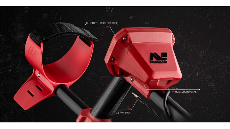 Minelab Minelab Vanquish 540 Metal Detector, Black/Red, 3820-0003
