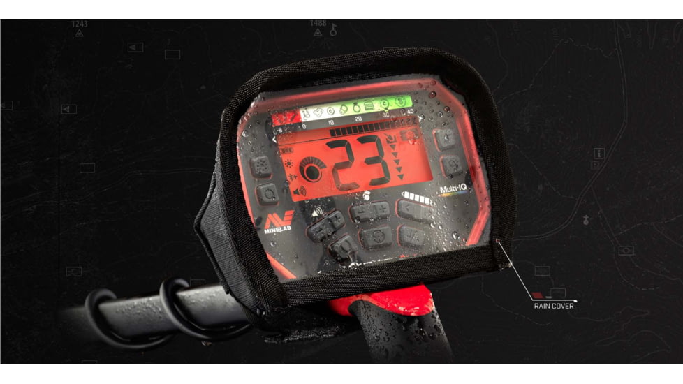 Minelab Minelab Vanquish 540 Metal Detector, Black/Red, 3820-0003