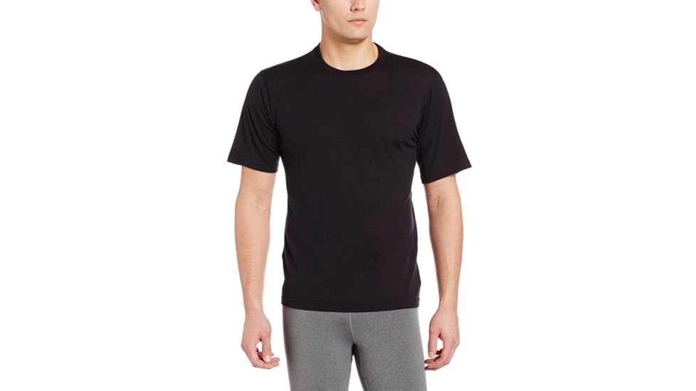 Minus33 Algonquin Lightweight Wool Short Sleeve Crew, Black, X-Small, 703XS