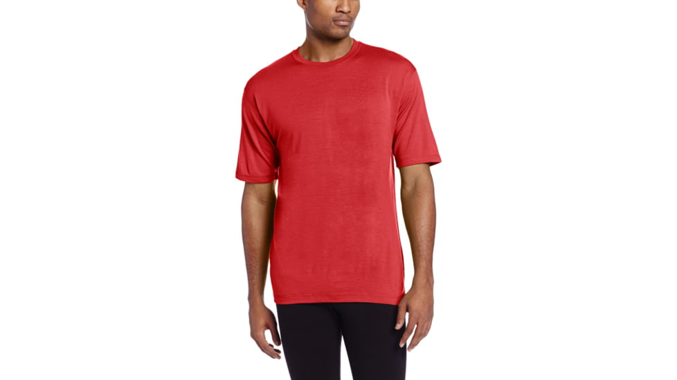 Minus33 Algonquin Lightweight Wool Short Sleeve Crew, True Red, X-Large, 703TRXL