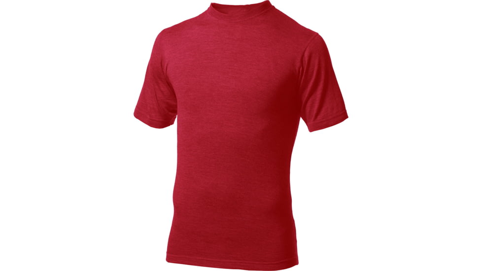 Minus33 Algonquin Lightweight Wool Short Sleeve Crew, True Red, X-Large, 703TRXL