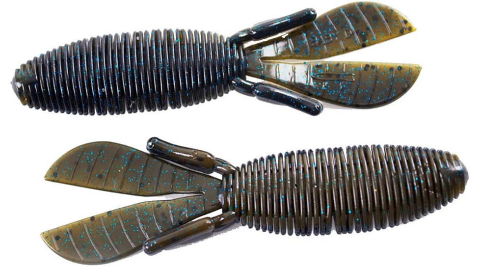 Missile Baits Baby D Bomb Soft Bait, 7, 3.65in, Super Bug, MBBD365-SBG