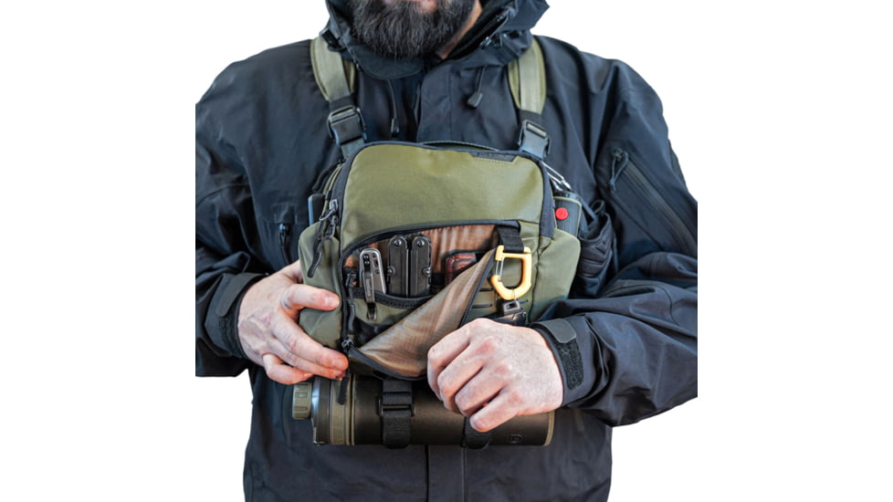 Mission First Tactical Achro Chest Pack &amp; Harness, Forest, Small-Large, B2-CP-FN-S-L