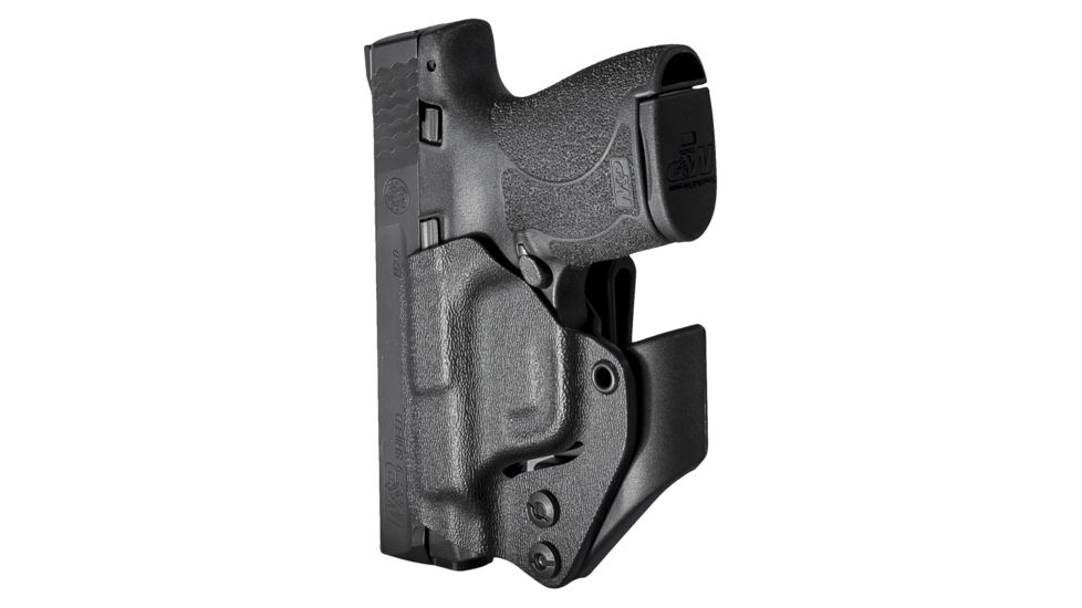 Mission First Tactical Minimalist IWB Holster Smith &amp; Wesson M&amp;P Shield 1.0 &amp; 2.0 9mm/.40 Cal, Ambidextrous, Black, H2SWSHAIWBM