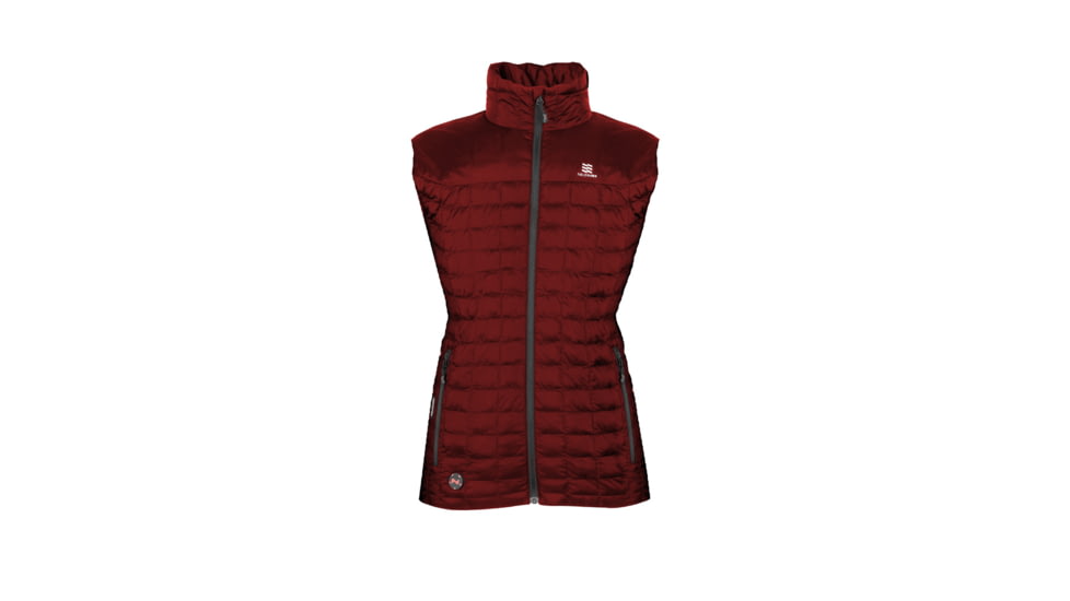 Mobile Warming 7.4V Heated Back Country Vest - Womens, Burgandy, Large, MWWV04310420