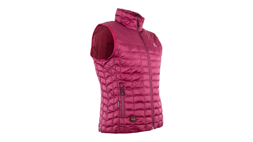 Mobile Warming 7.4V Heated Back Country Vest - Womens, Burgundy, Large, MWWV04310420