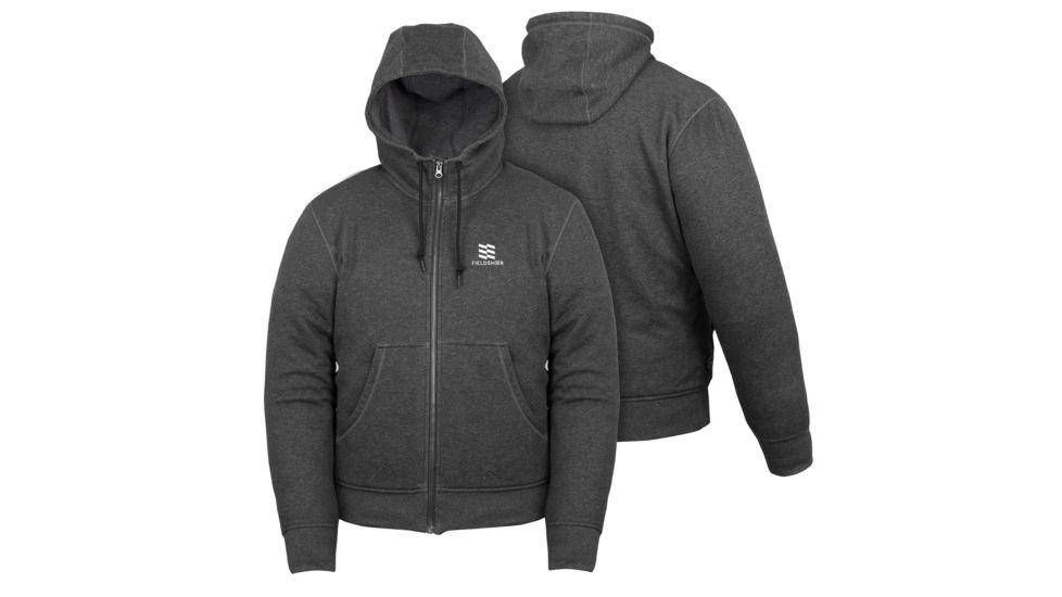 Mobile Warming 7.4V Heated Full Zip Hoodie Sweatshirt - Mens, Dark Gray, Medium, MWMJ18220320