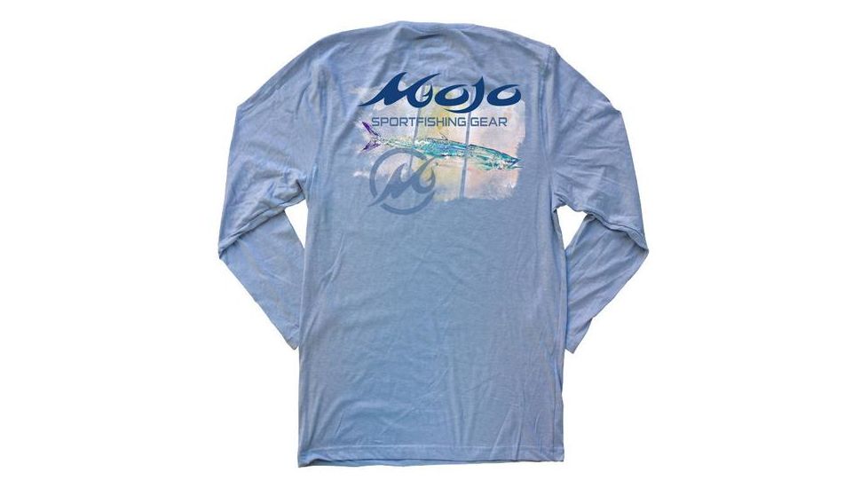 Mojo Sportswear Company Long Live The King Tee Long Sleeve - Mens, Heron Blue, Large Heron Blue - L - Mojo Long Live The King Tee LS