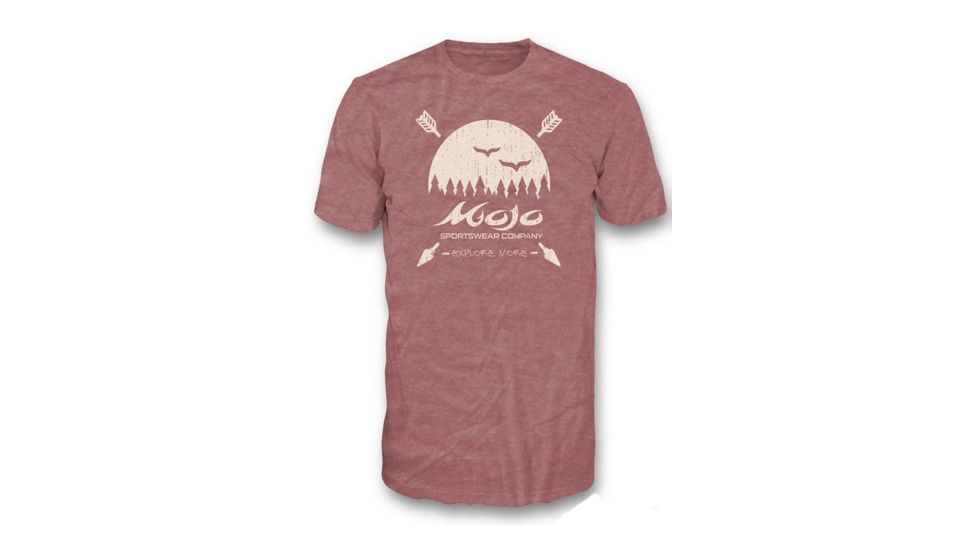 Mojo Sportswear Company Treeline Short Sleeve T - Shirt - Mens, Redfish, Extra Small, Redfish - XS - MSTRT
