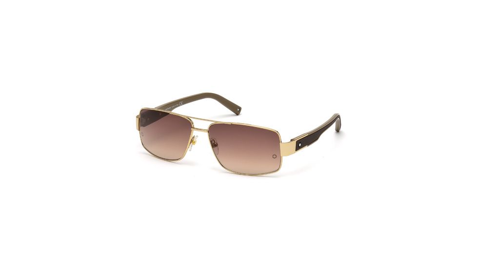 Mont Blanc MB460S Sunglasses - Shiny Rose Gold Frame Color