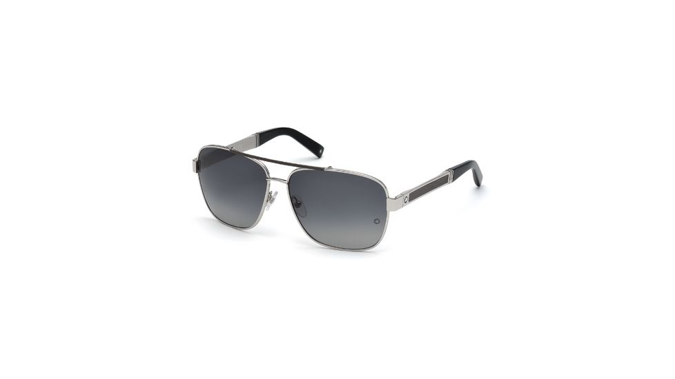 Mont Blanc MB463S Sunglasses - Shiny Palladium Frame Color
