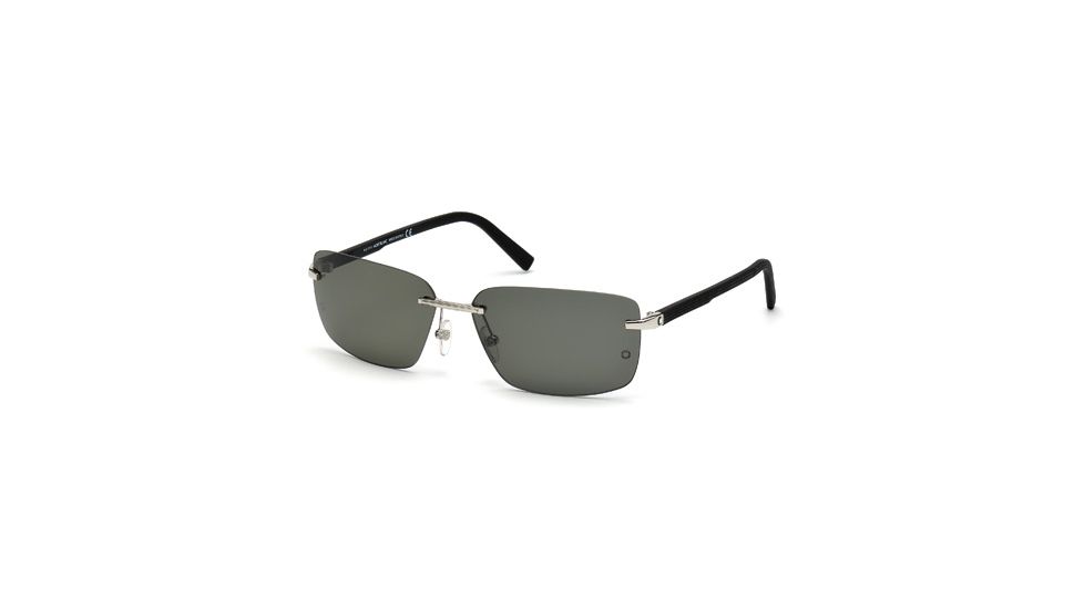 Mont Blanc MB465S Sunglasses - Shiny Palladium Frame Color