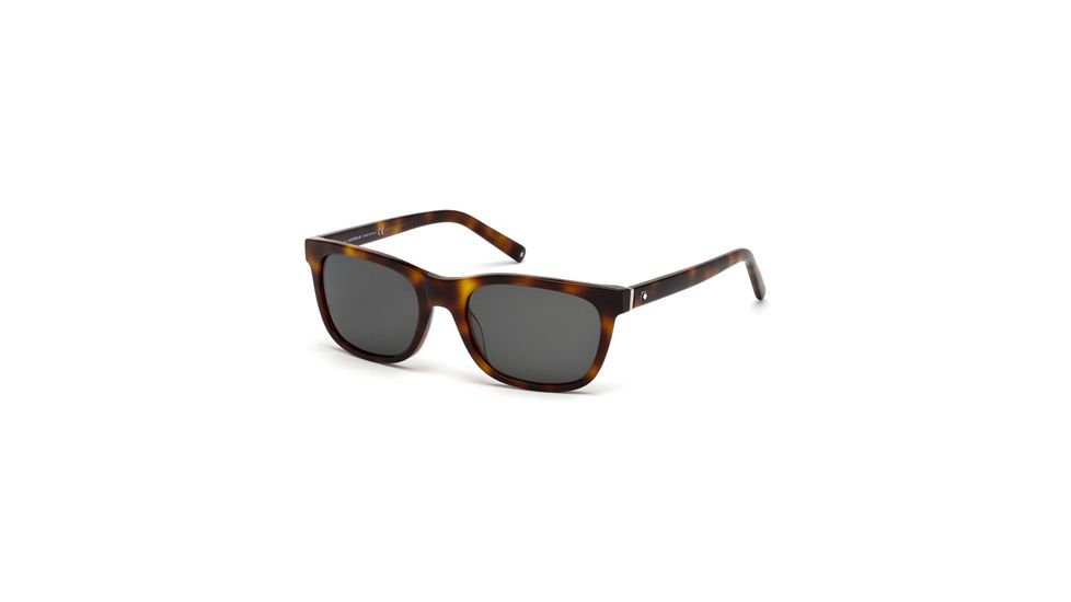 Mont Blanc MB507S Sunglasses - Dark Havana Frame Color