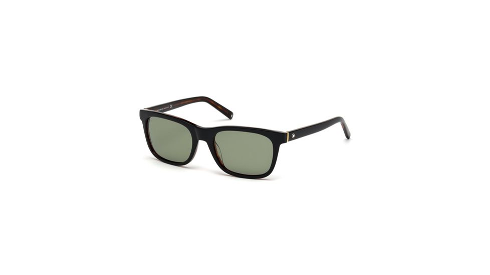Mont Blanc MB507S Sunglasses - Shiny Black Frame Color