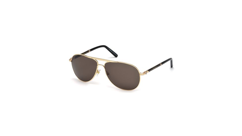 Mont Blanc MB512S Sunglasses - Shiny Endura Gold Frame Color