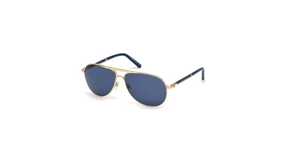 Mont Blanc MB512S Sunglasses - Shiny Rose Gold Frame Color
