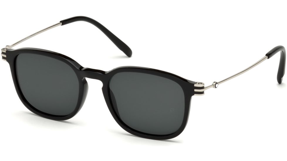 Mont Blanc MB698S Sunglasses - Shiny Black Frame Color