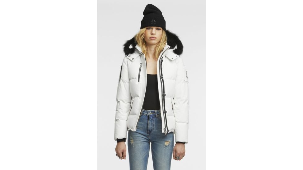Moose Knuckles 3Q Jacket Lds, 151-Snow White W Blk Fur, XXL MK2229L3Q-151-XXL