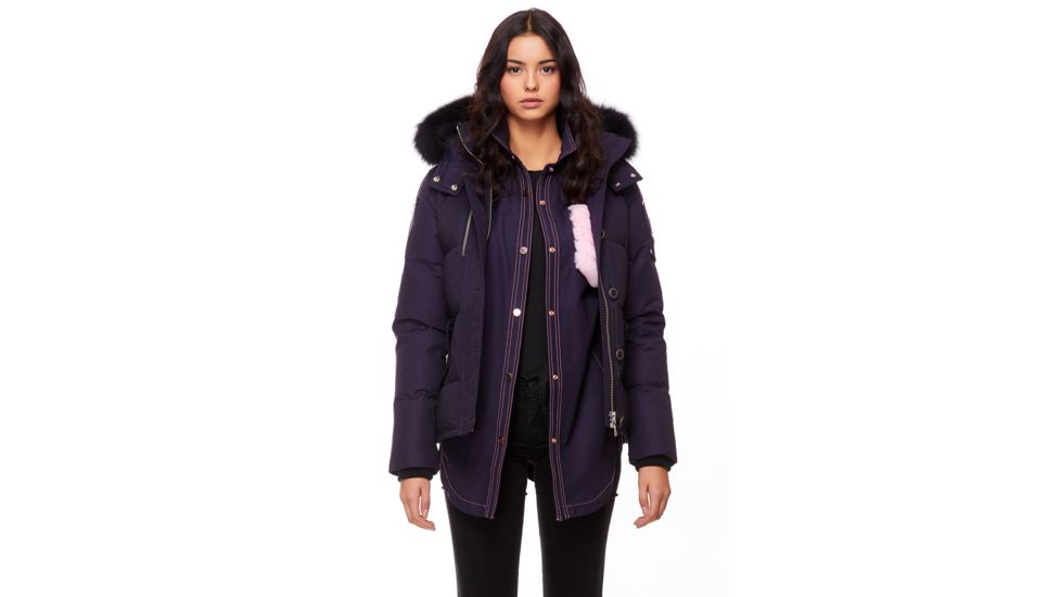 Moose Knuckles 3Q Jacket Women's, Abyss / Black Fur, L, MK2229L3Q-523-L