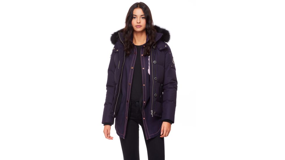 Moose Knuckles 3Q Jacket Women's, Abyss / Black Fur, L, MK2229L3Q-523-L