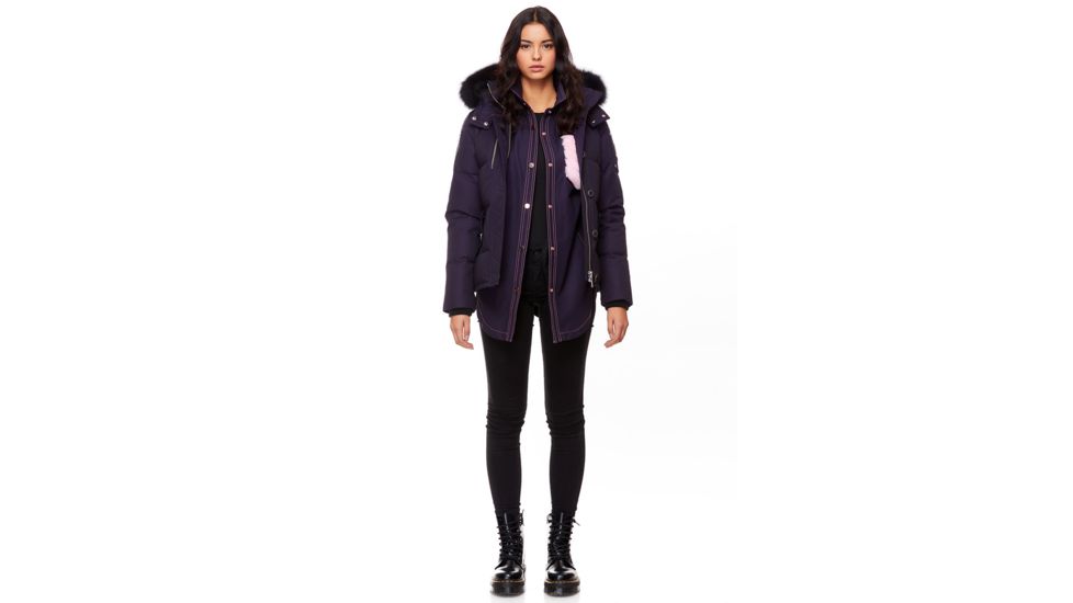 Moose Knuckles 3Q Jacket Women's, Abyss / Black Fur, L, MK2229L3Q-523-L