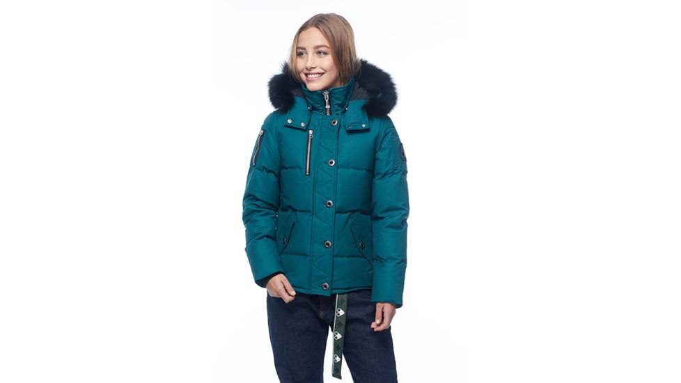 Moose Knuckles 3Q Jacket - Womens, Green Ash/Black Fox, Large, MK2229-L3Q-740-L