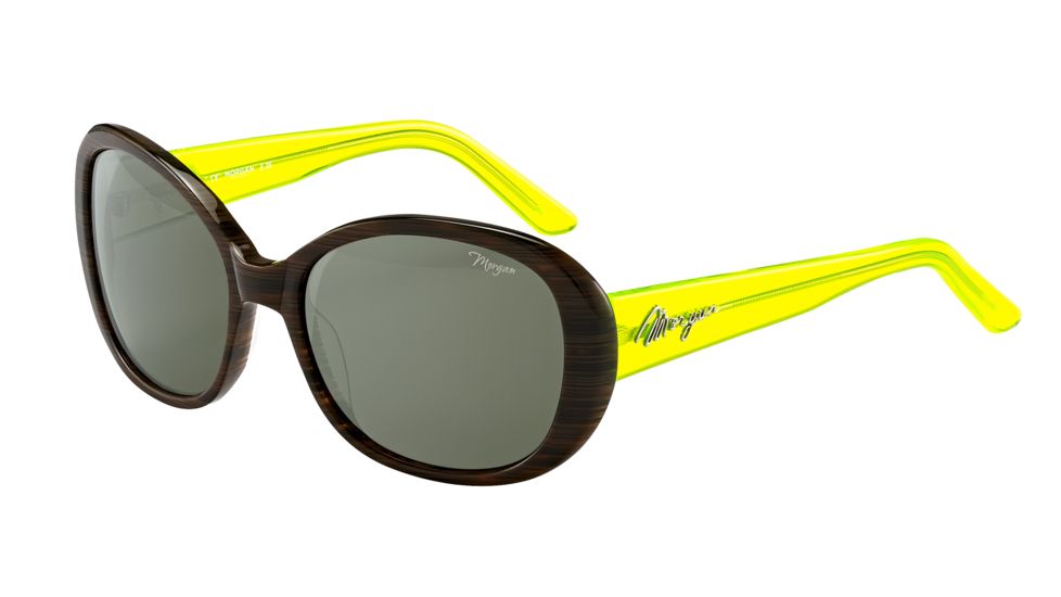 Morgan Prescription Sunglasses 207157 Bifocal Yellow Frame Brown Lens