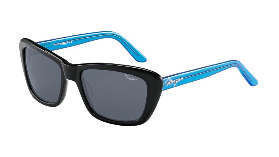 Morgan Prescription Sunglasses 207163 Bifocal Blue Frame Black Lens