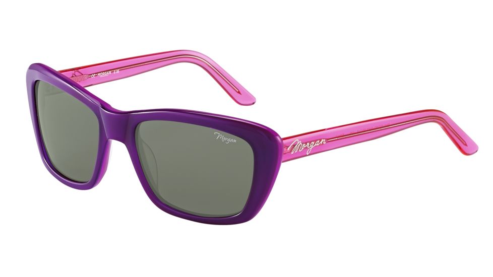 Morgan Prescription Sunglasses 207163 Bifocal Purple Frame Black Lens