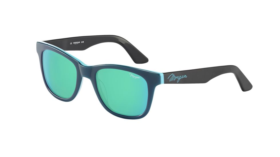 Morgan 207172 Progressive Petrol Frame Grey W/ Green Mirror Lens