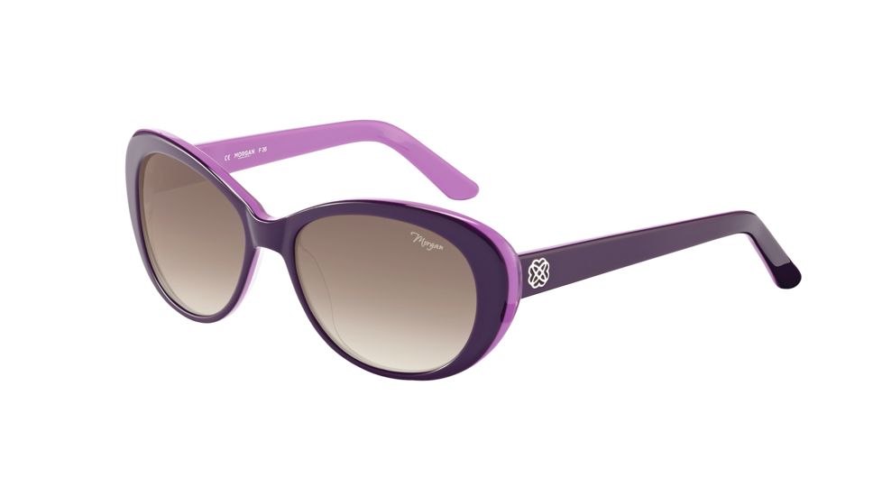 Morgan Prescription Sunglasses 207176 Bifocal Purple Frame Brown Lens