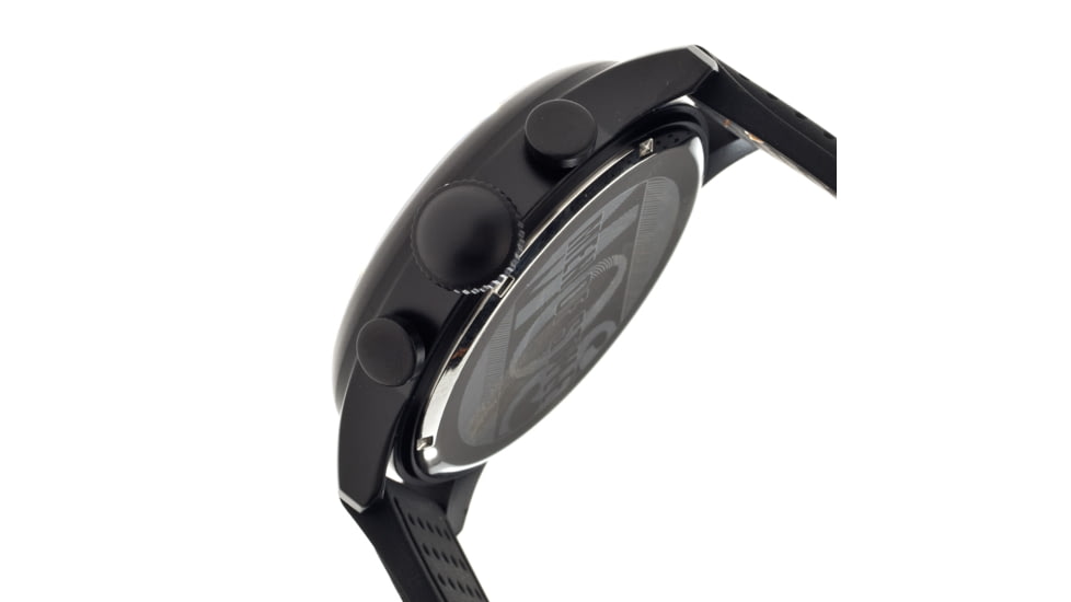 MOS La103 Los Angeles Mens Watch, 47mm, Black Strap, Orange/Black Dial MOSLA103