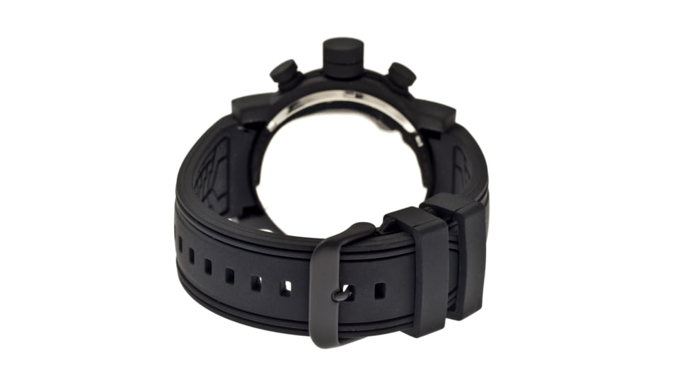 MOS MB105 Melbourne Mens Watch, 48mm, Black Strap, Black Dial MOSMB105