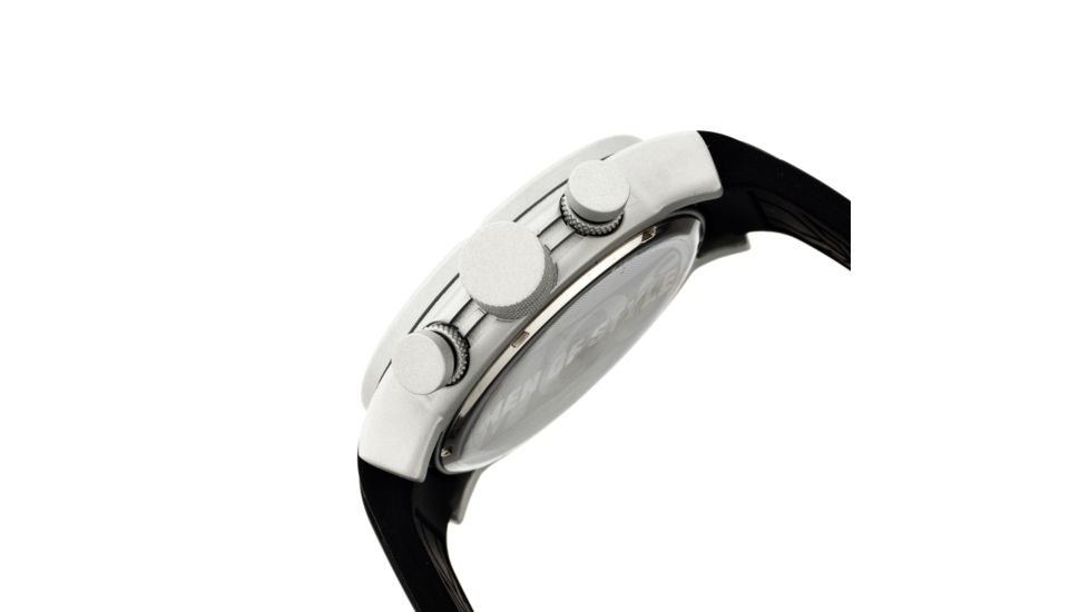 MOS MB101 Melbourne Mens Watch, 48mm, Black Strap, Black Dial MOSMB101